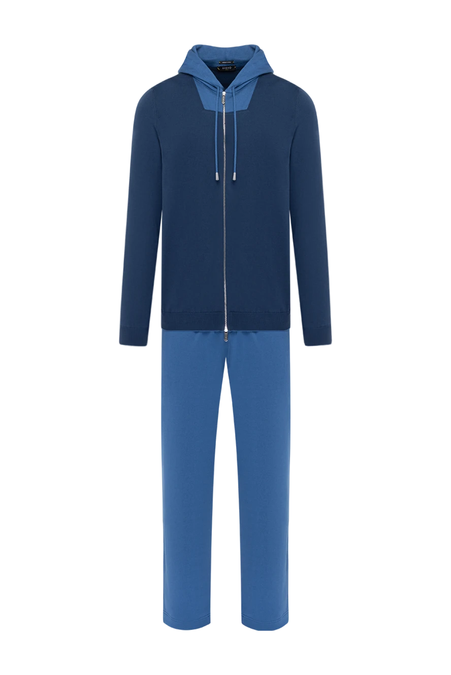 Svevo man men's blue walking suit made of cotton купить с ценами и фото 179544 - photo 1