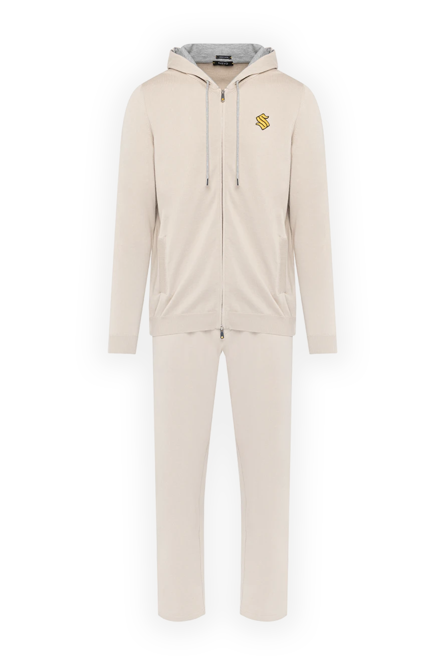 Svevo man beige cotton men's walking suit купить с ценами и фото 179546 - photo 1