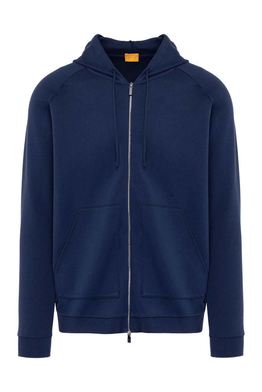 Svevo man men's blue sports jacket made of cotton and polyamide купить с ценами и фото 179547 - photo 1