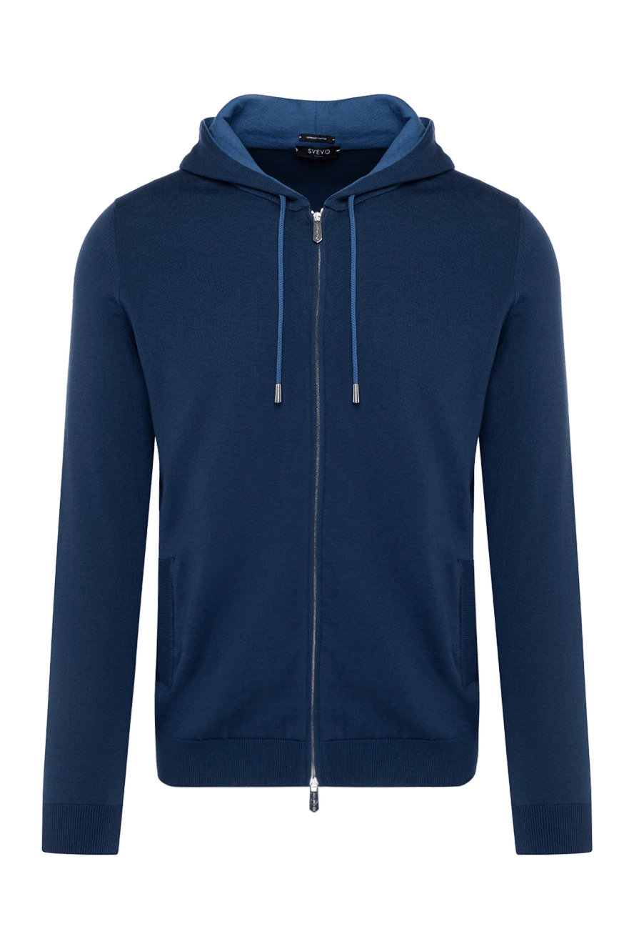 Svevo man men's sports jacket, blue, cotton купить с ценами и фото 179548 - photo 1