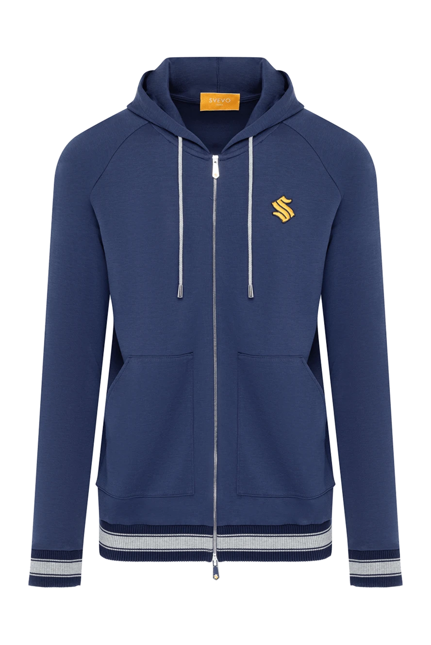 Svevo man men's blue sports jacket made of cotton and polyamide купить с ценами и фото 179550 - photo 1