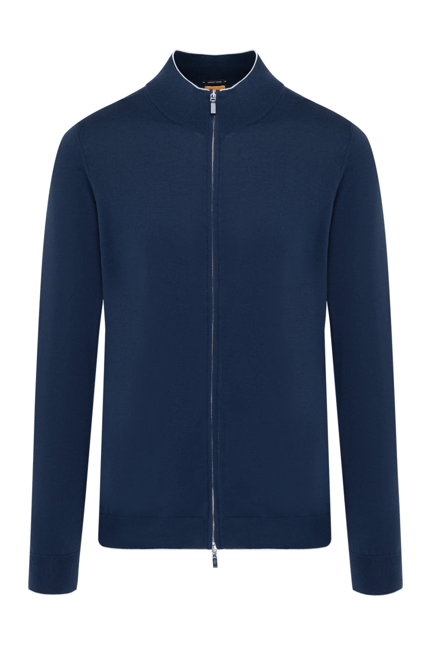 Svevo man men's blue cotton cardigan купить с ценами и фото 179560 - photo 1