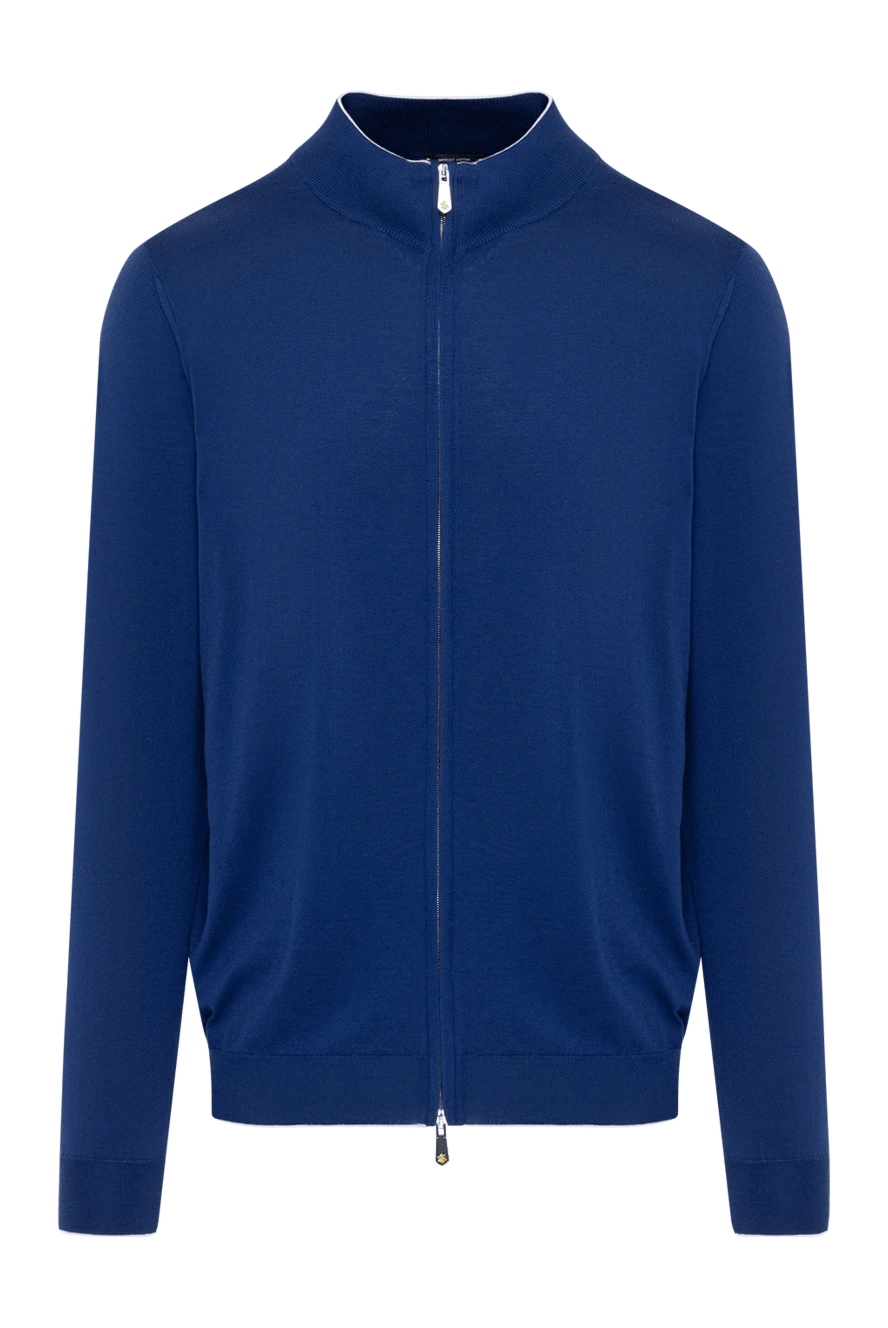 Svevo man men's blue cotton cardigan купить с ценами и фото 179562 - photo 1