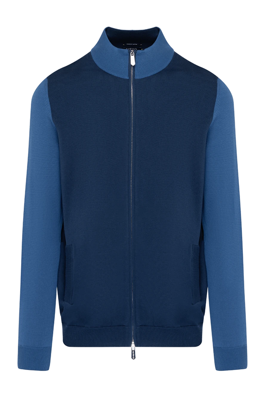 Svevo man men's blue cotton cardigan купить с ценами и фото 179563 - photo 1