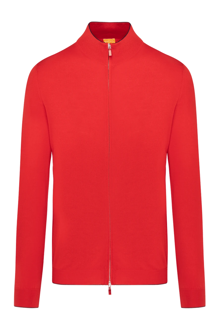 Svevo man men's red cotton cardigan купить с ценами и фото 179564 - photo 1