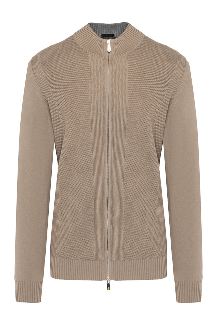 Svevo man men's beige cotton cardigan купить с ценами и фото 179567 - photo 1