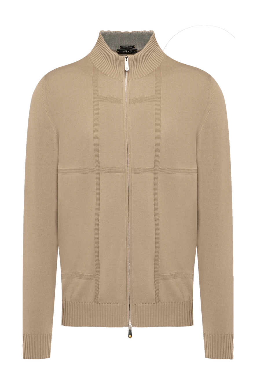 Svevo man men's beige cotton cardigan купить с ценами и фото 179571 - photo 1