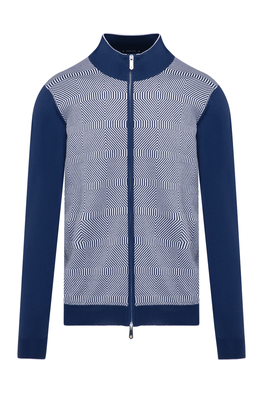 Svevo man men's blue cotton cardigan купить с ценами и фото 179572 - photo 1