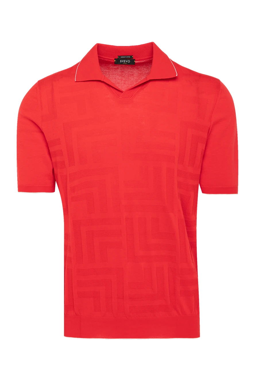 Svevo man men's red cotton polo купить с ценами и фото 179577 - photo 1