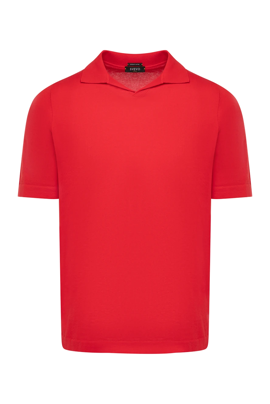 Svevo man men's red cotton polo купить с ценами и фото 179580 - photo 1