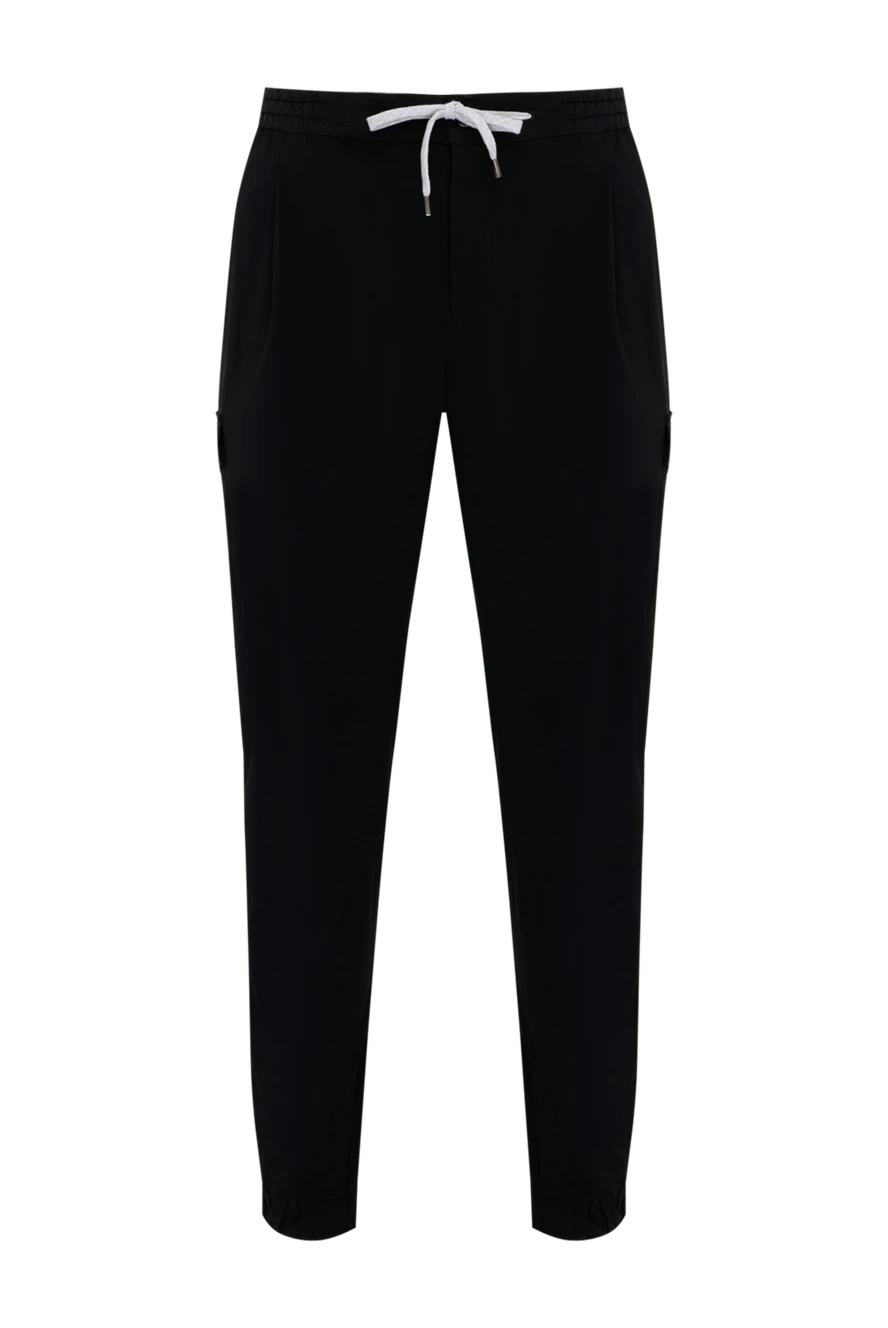 PT01 (Pantaloni Torino) man men's black trousers made of polyamide and elastane купить с ценами и фото 179618 - photo 1