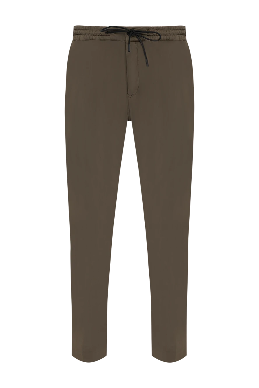 PT01 (Pantaloni Torino) man men's brown trousers made of polyamide and elastane купить с ценами и фото 179621 - photo 1