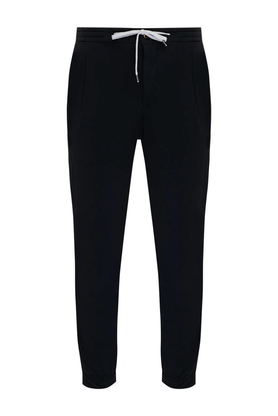 PT01 (Pantaloni Torino) man men's black trousers made of polyamide and elastane купить с ценами и фото 179622 - photo 1