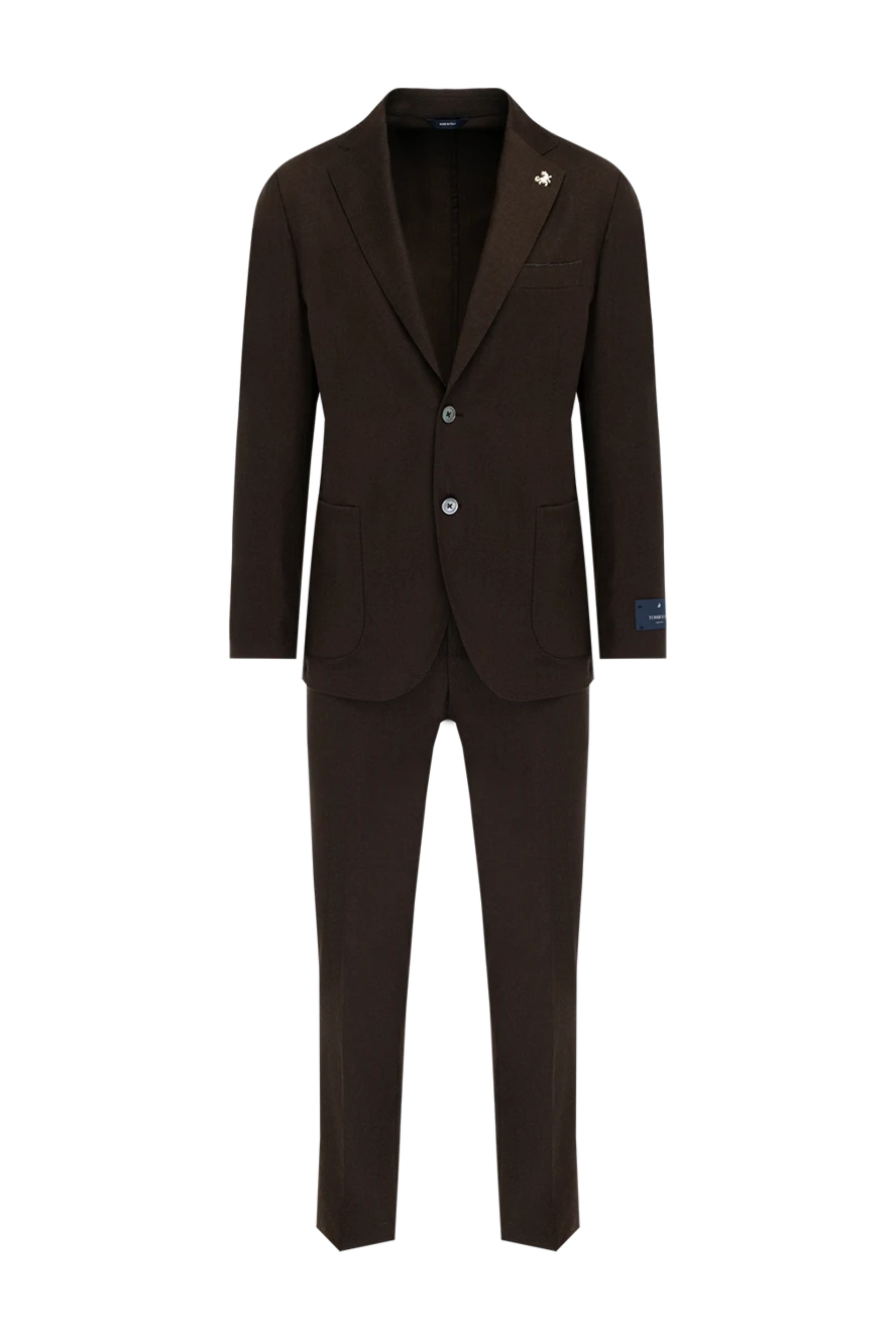 Tombolini man men's brown wool suit купить с ценами и фото 179629 - photo 1