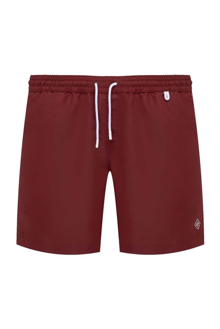 Loro Piana man men's burgundy polyester beach shorts купить с ценами и фото 179664 - photo 1