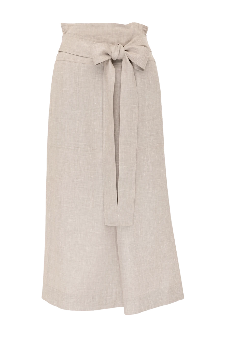 Loro Piana woman beige maxi skirt купить с ценами и фото 179685 - photo 1