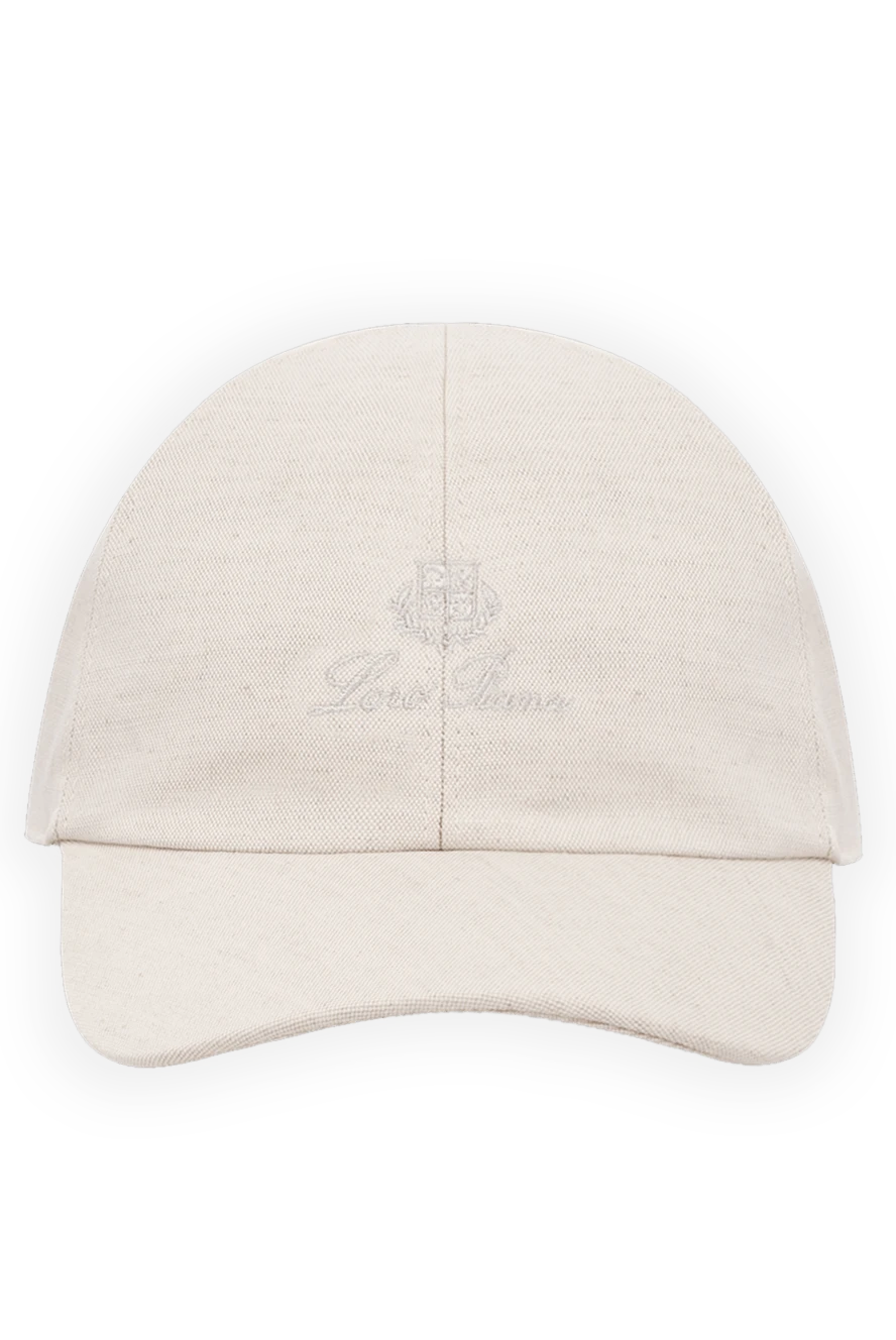 Loro Piana man beige cap made of cotton and linen купить с ценами и фото 179701 - photo 1