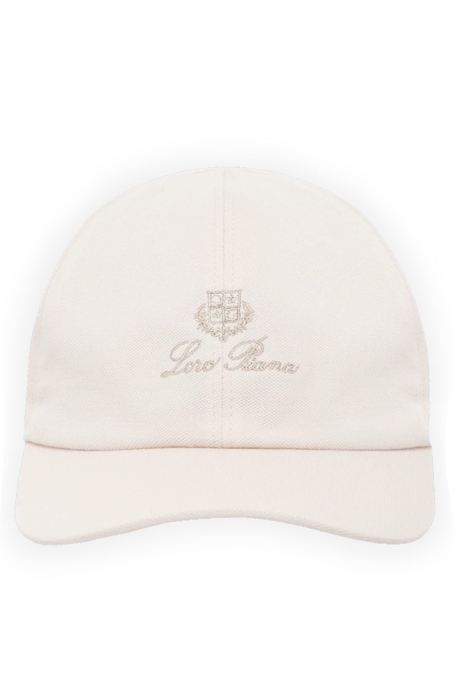 Loro Piana man men's beige cotton cap купить с ценами и фото 179704 - photo 1