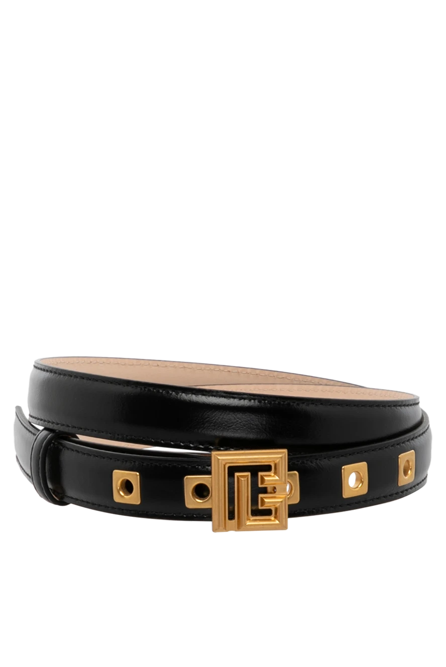 Balmain woman women's black belt made of genuine leather купить с ценами и фото 179752 - photo 1