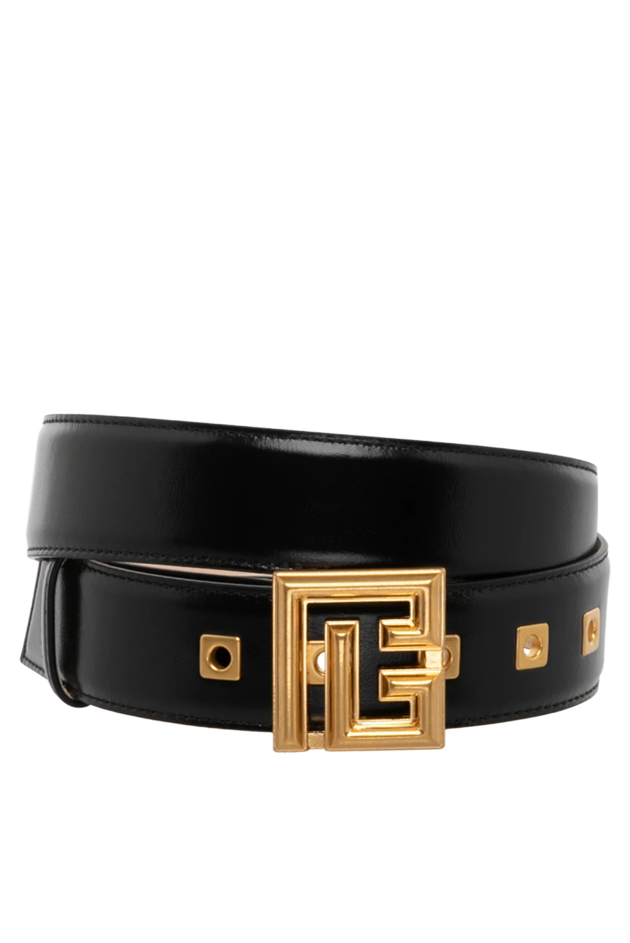 Balmain woman women's black belt made of genuine leather купить с ценами и фото 179753 - photo 1