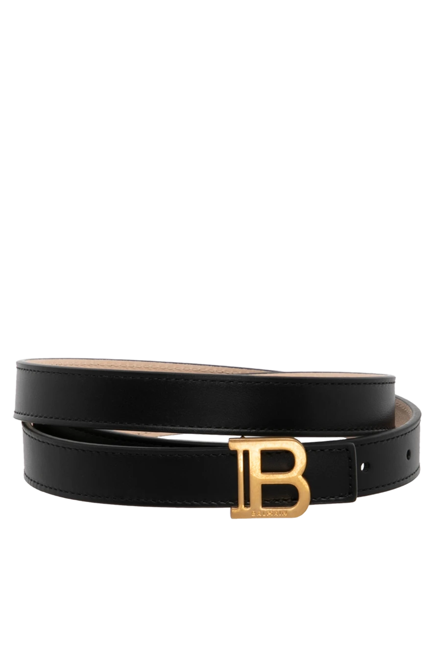 Balmain woman women's black belt made of genuine leather купить с ценами и фото 179754 - photo 1