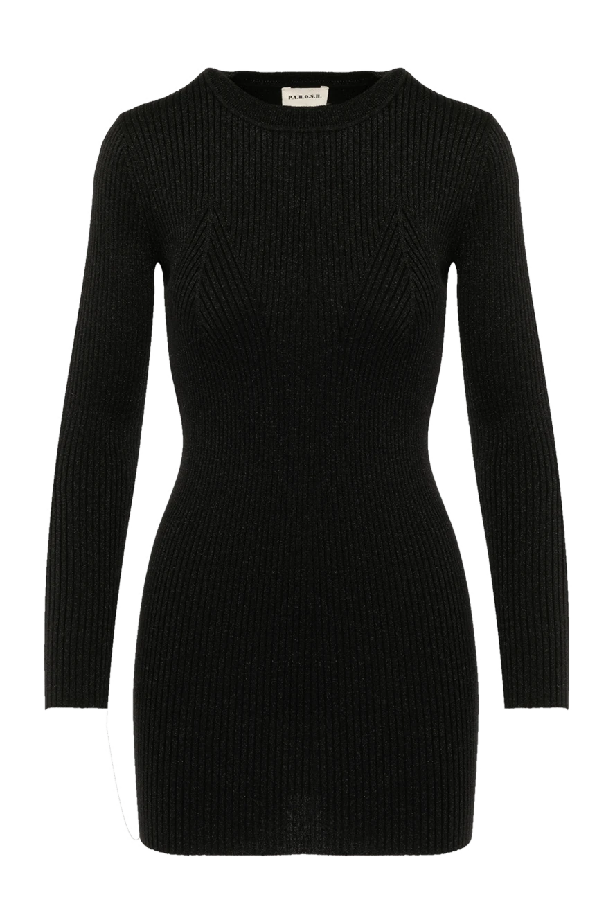 P.A.R.O.S.H. woman black knitted dress купить с ценами и фото 179780 - photo 1