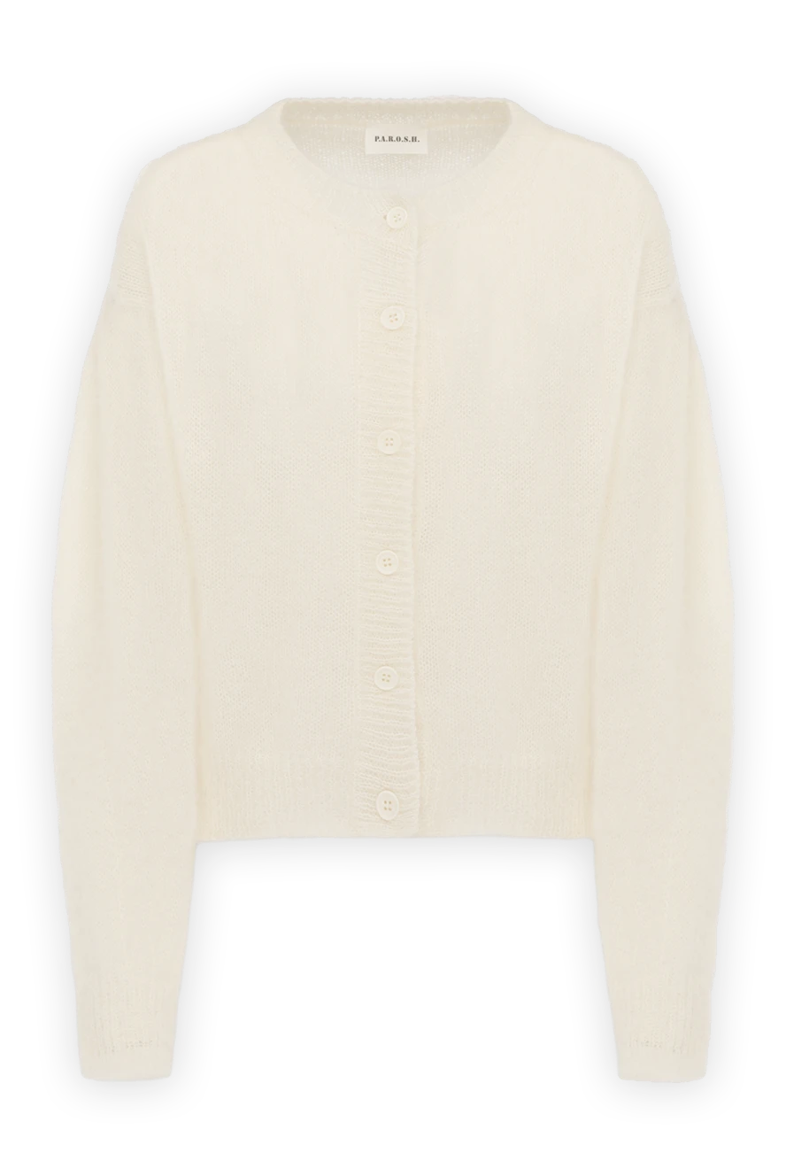 P.A.R.O.S.H. woman women's cardigan white купить с ценами и фото 179786 - photo 1