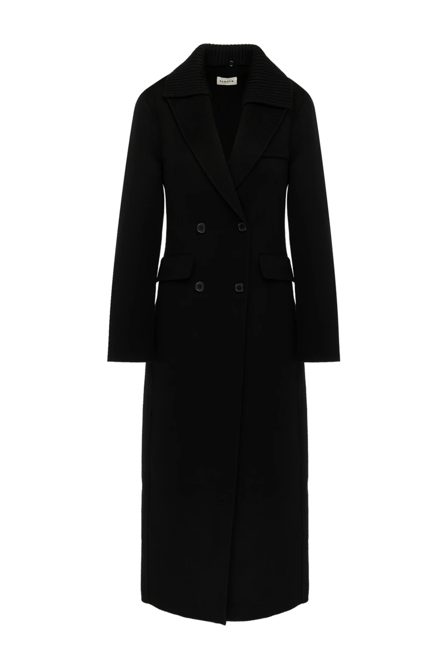 P.A.R.O.S.H. woman women's black wool coat купить с ценами и фото 179805 - photo 1