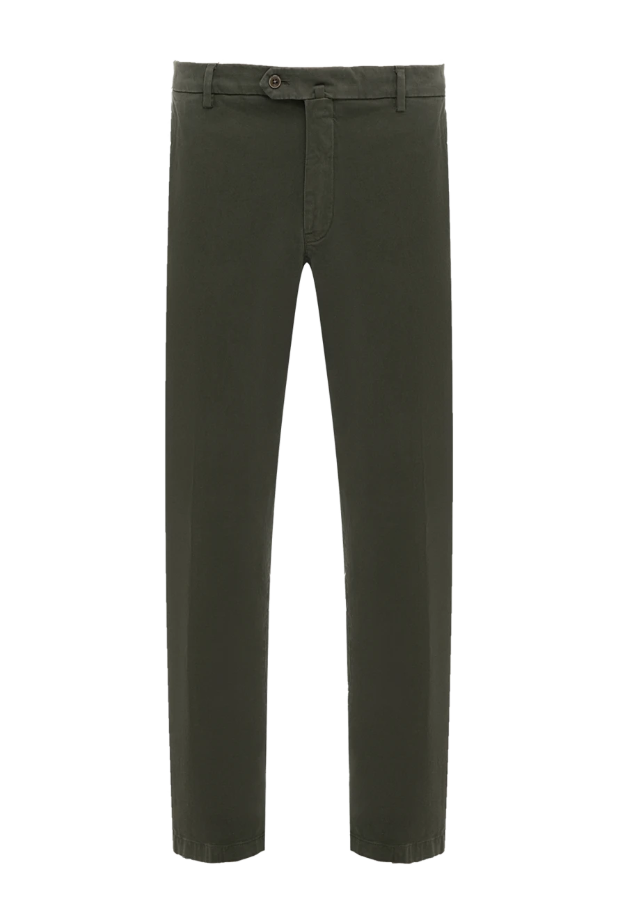 Loro Piana man men's green trousers made of cotton and elastane купить с ценами и фото 179851 - photo 1