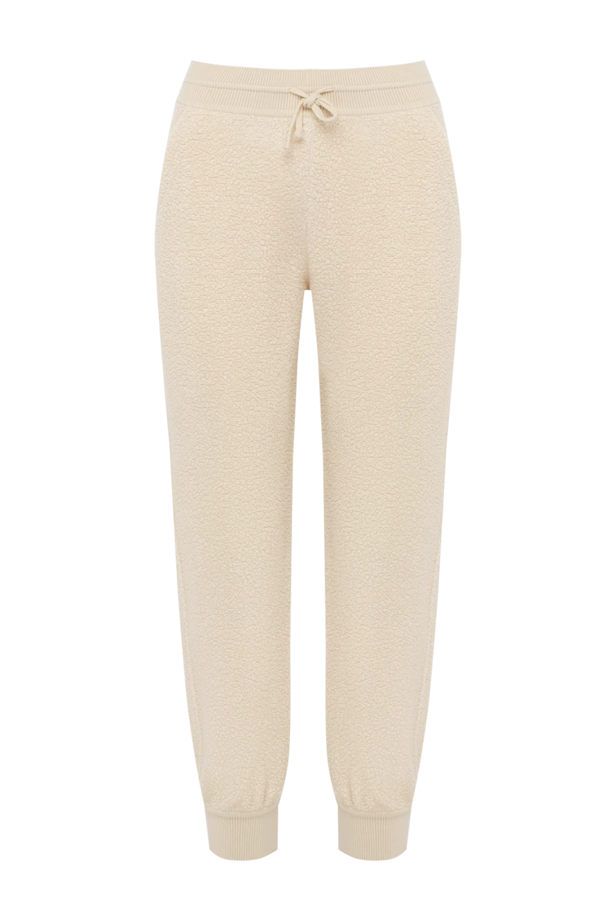 Loro Piana woman women's men's white knitted cashmere trousers купить с ценами и фото 179857 - photo 1