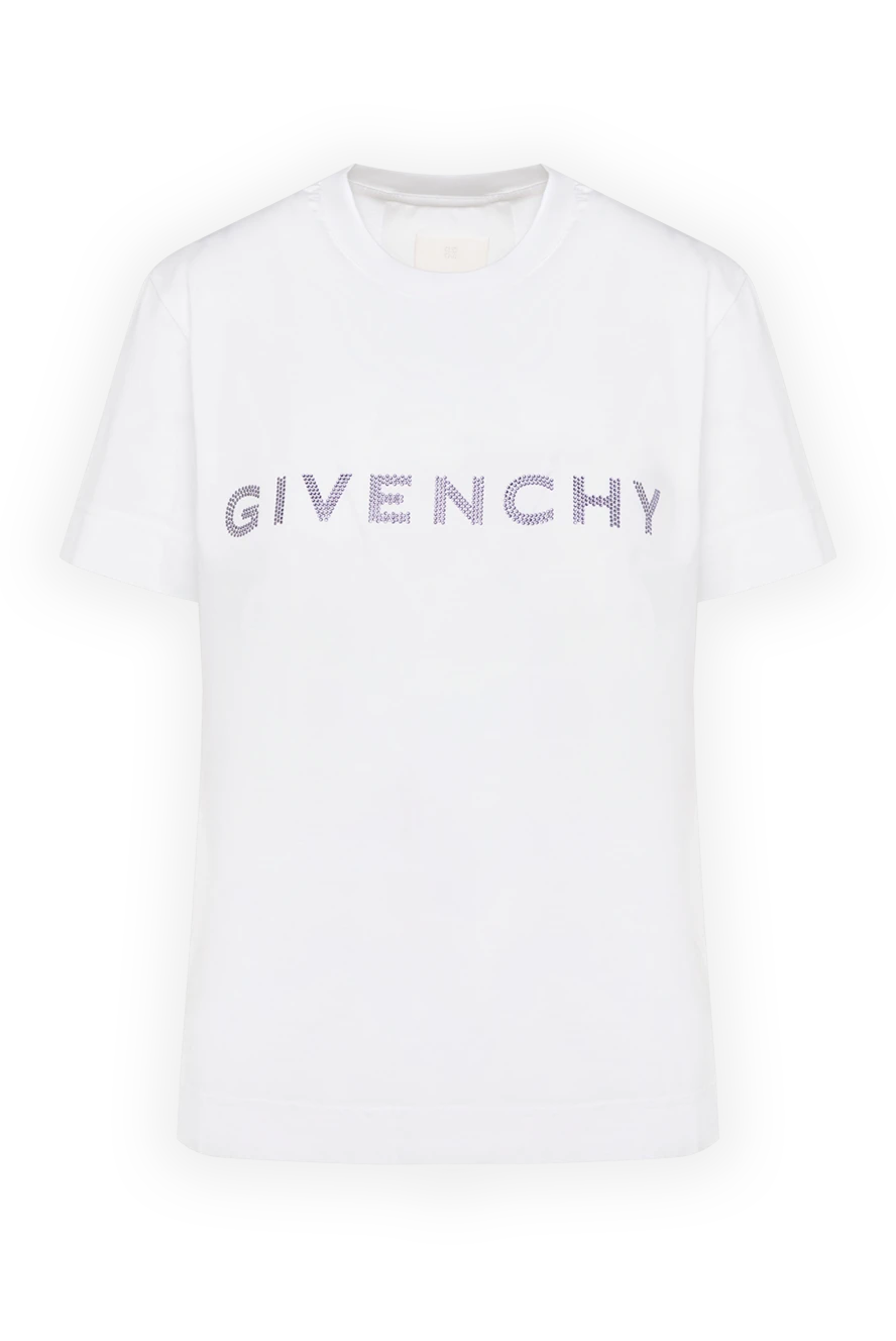 Givenchy woman women's white cotton t-shirt купить с ценами и фото 179864 - photo 1