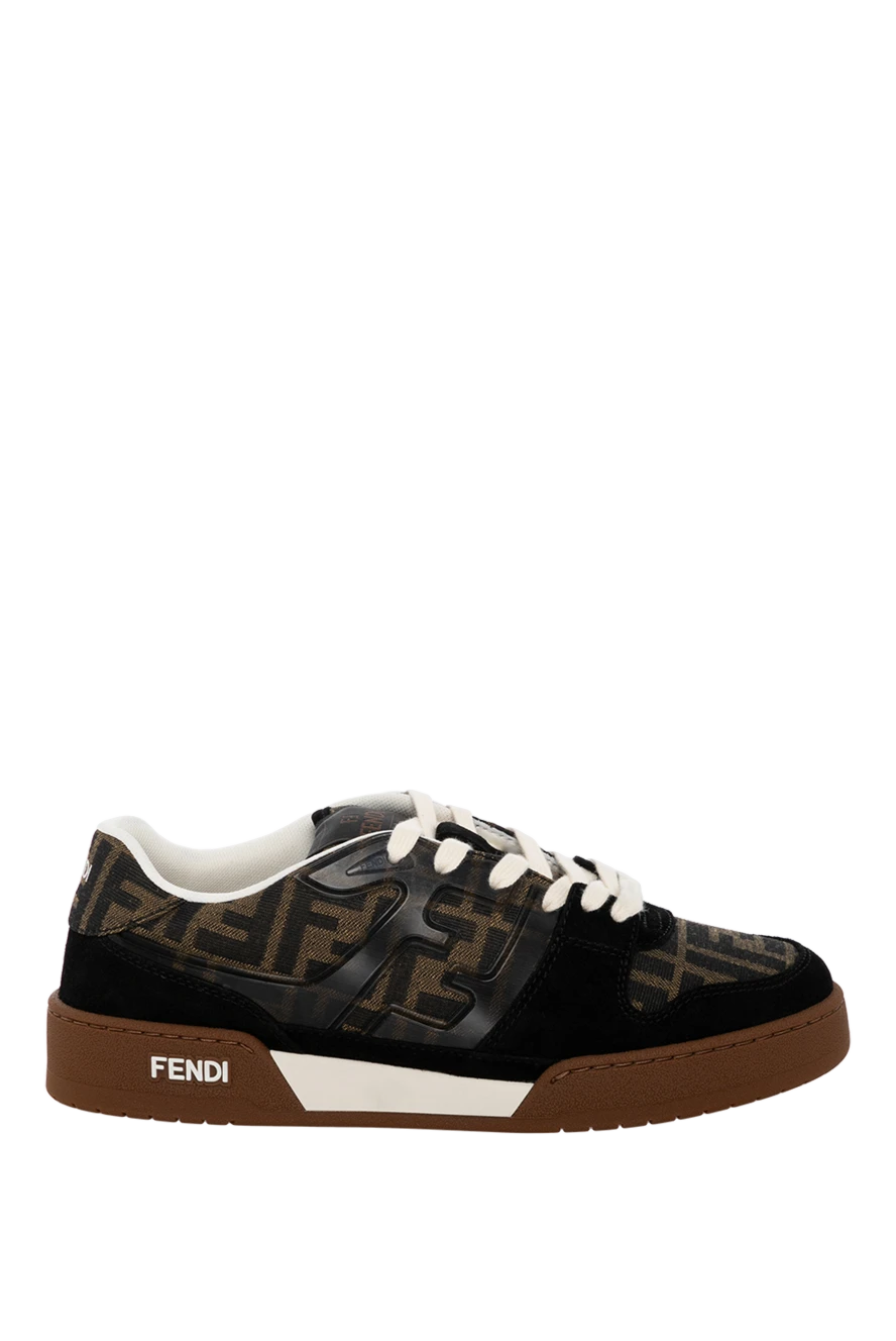 Fendi woman women's black sneakers made of genuine leather купить с ценами и фото 179871 - photo 1