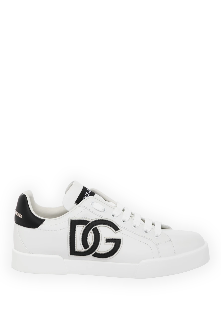 Dolce & Gabbana woman women's white sneakers made of genuine leather купить с ценами и фото 179874 - photo 1