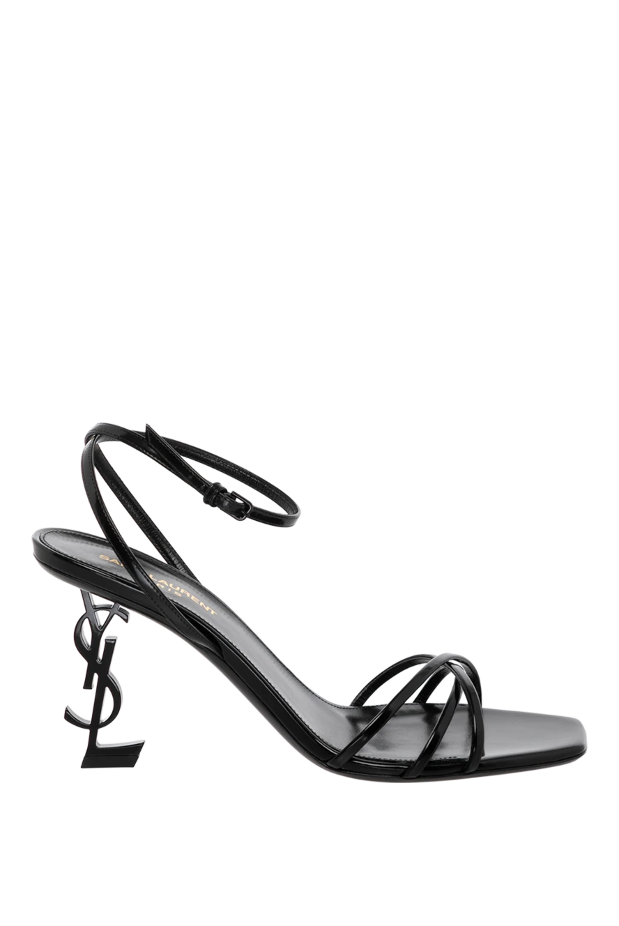 Saint Laurent woman women's black sandals made of genuine leather купить с ценами и фото 179876 - photo 1