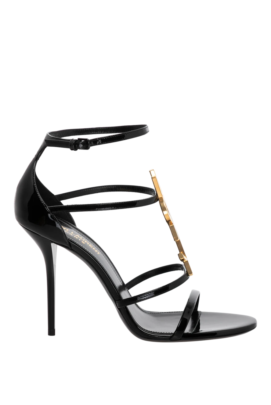 Saint Laurent woman women's black sandals made of genuine leather купить с ценами и фото 179880 - photo 1