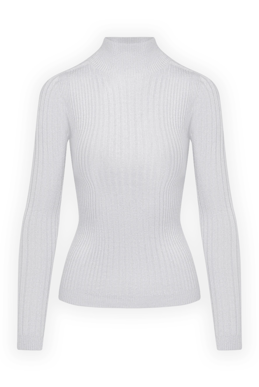 Peserico әйелдерге арналған гольф ақ вискоза және полиэстер 179927 - фото 1