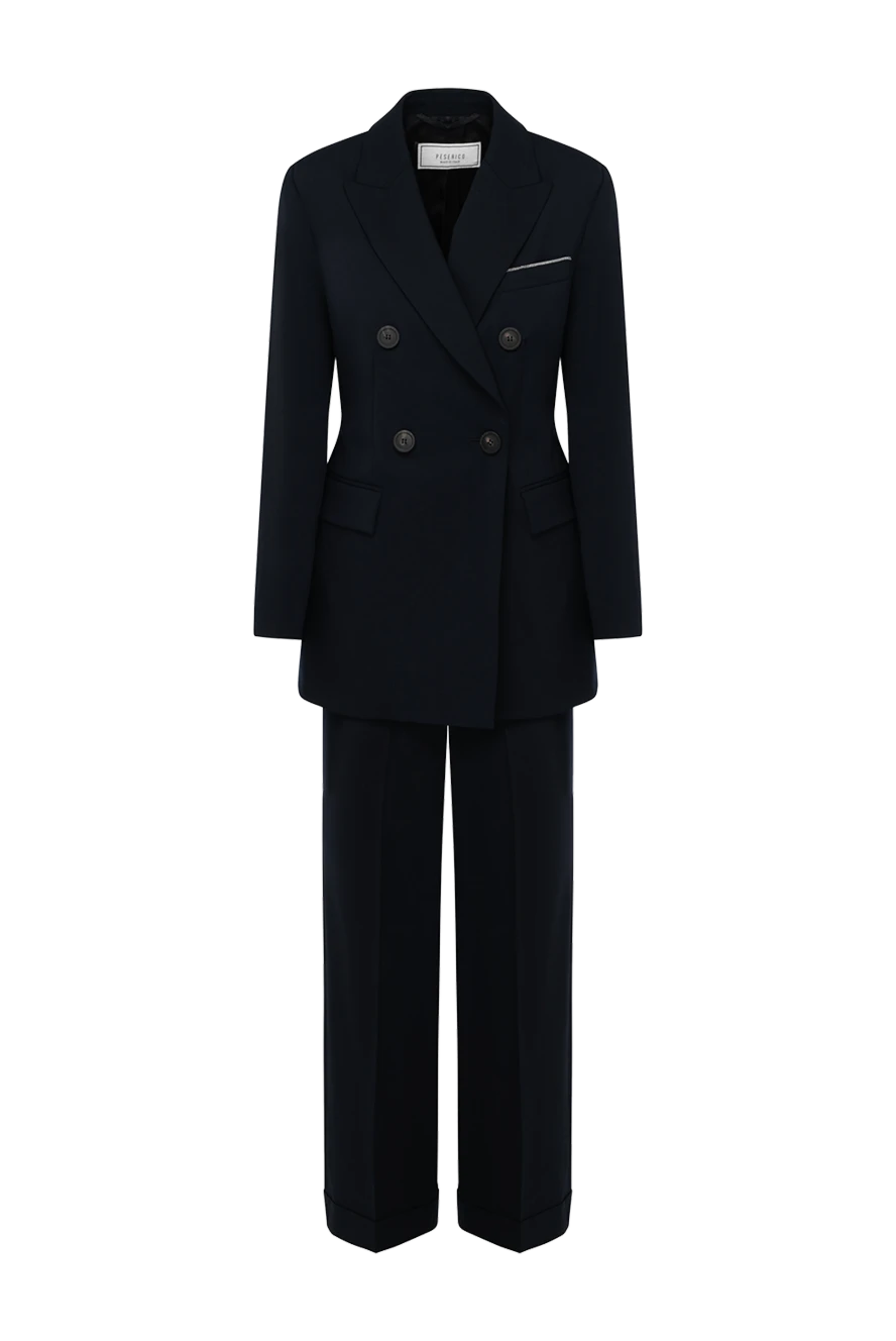 Peserico костюм с брюками женский синий 179933 - фото 1
