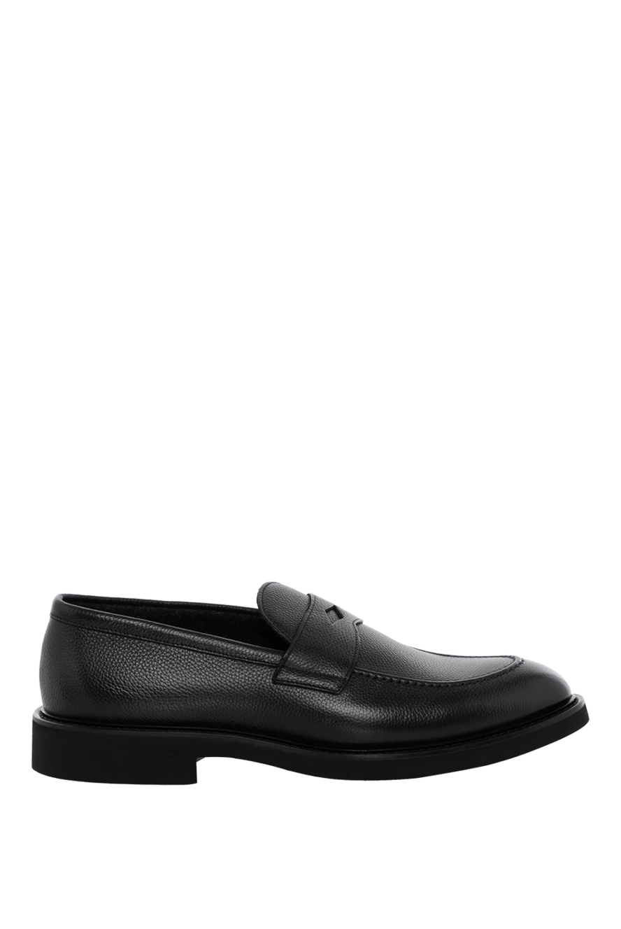 Doucal`s man men's loafers black made of genuine leather купить с ценами и фото 180006 - photo 1