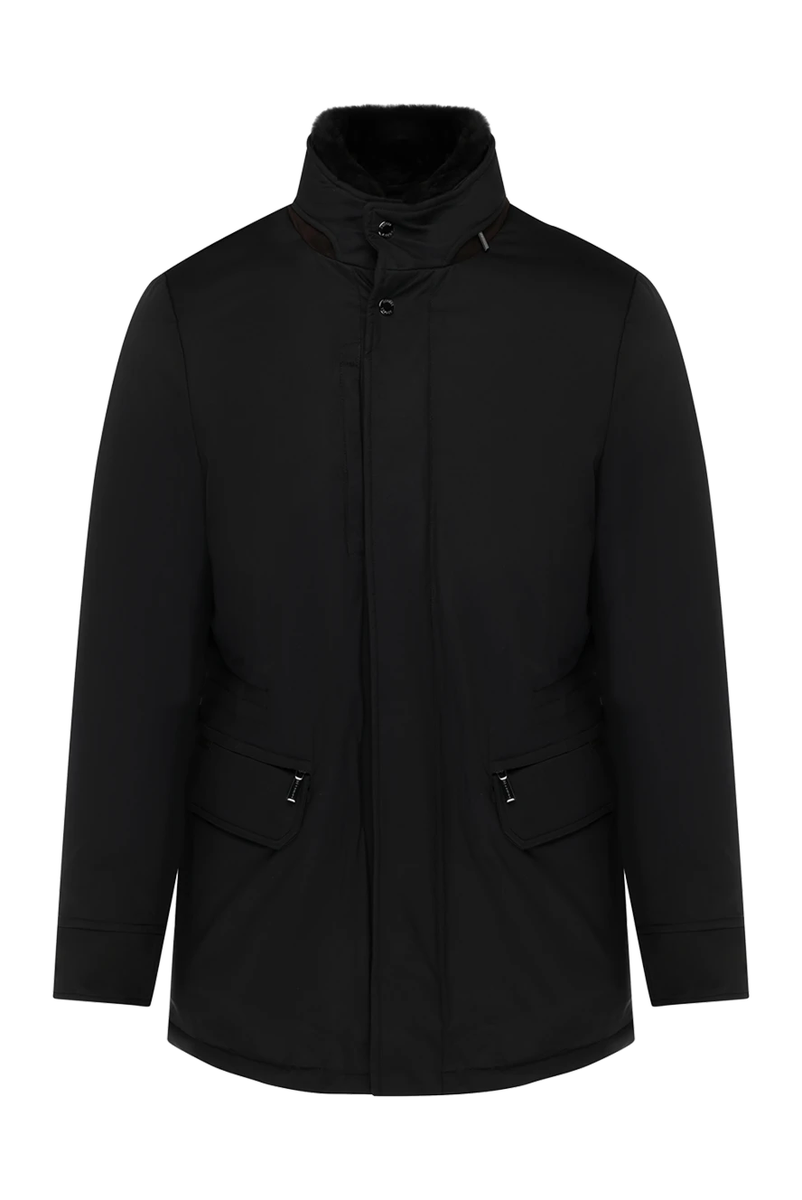 Moorer man men's black jacket made of polyester and polyamide купить с ценами и фото 180016 - photo 1