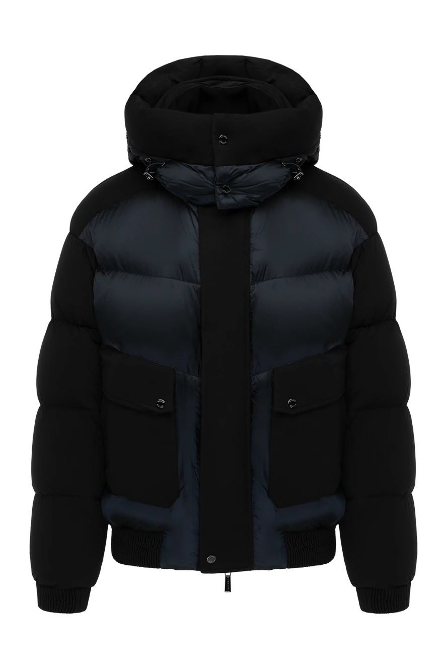 Moorer man men's blue down jacket made of polyamide купить с ценами и фото 180025 - photo 1