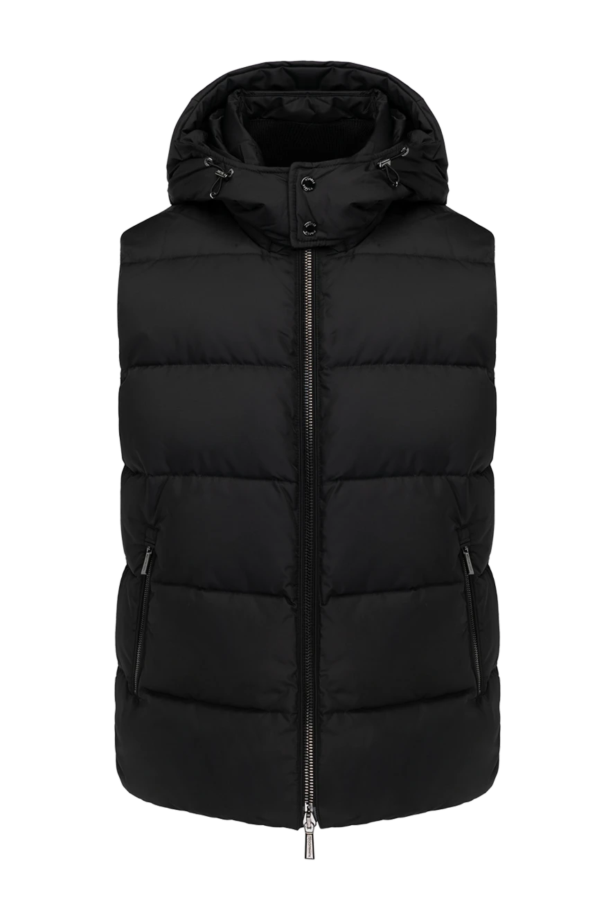 Moorer man men's black polyester vest купить с ценами и фото 180032 - photo 1