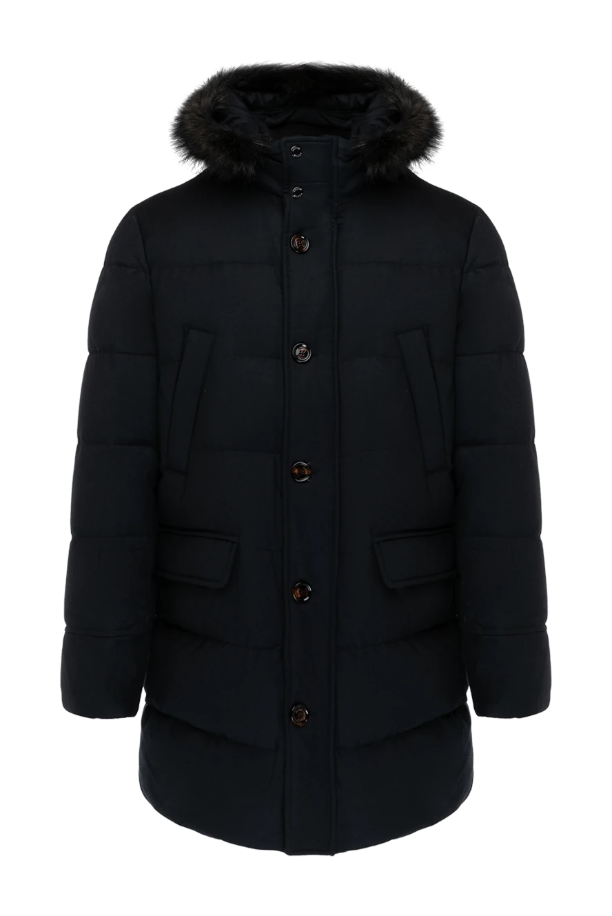 Moorer man men's blue down jacket купить с ценами и фото 180043 - photo 1