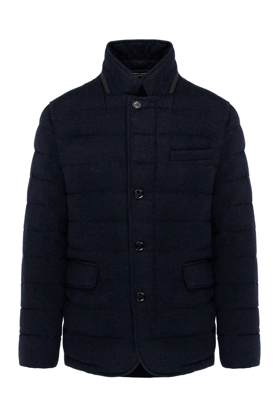 Moorer man men's blue cashmere down jacket купить с ценами и фото 180048 - photo 1