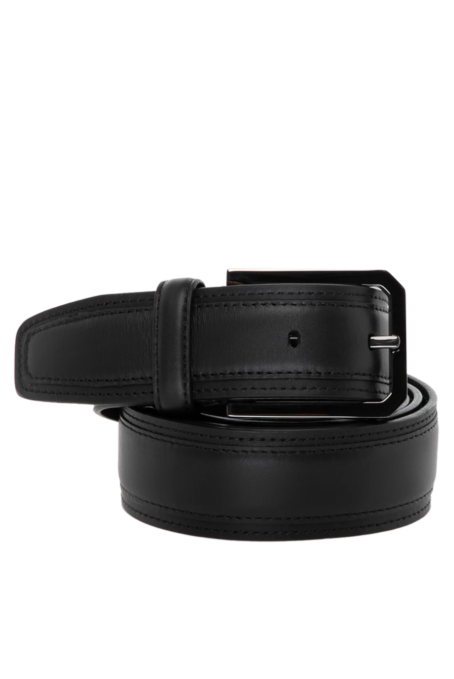 Moorer man men's black belt made of genuine leather купить с ценами и фото 180062 - photo 1