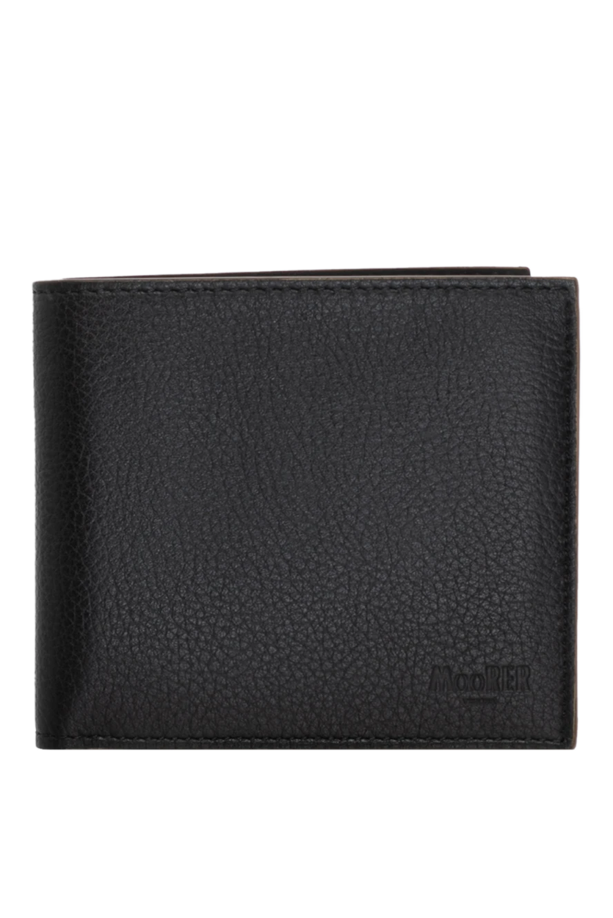 Moorer man men's black wallet made of genuine leather купить с ценами и фото 180065 - photo 1