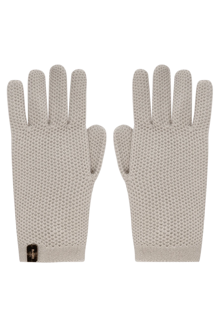 Moorer woman women's gray cashmere gloves купить с ценами и фото 180070 - photo 1