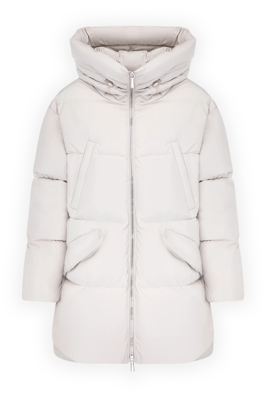 Moorer woman women's gray down jacket made of polyamide купить с ценами и фото 180177 - photo 1