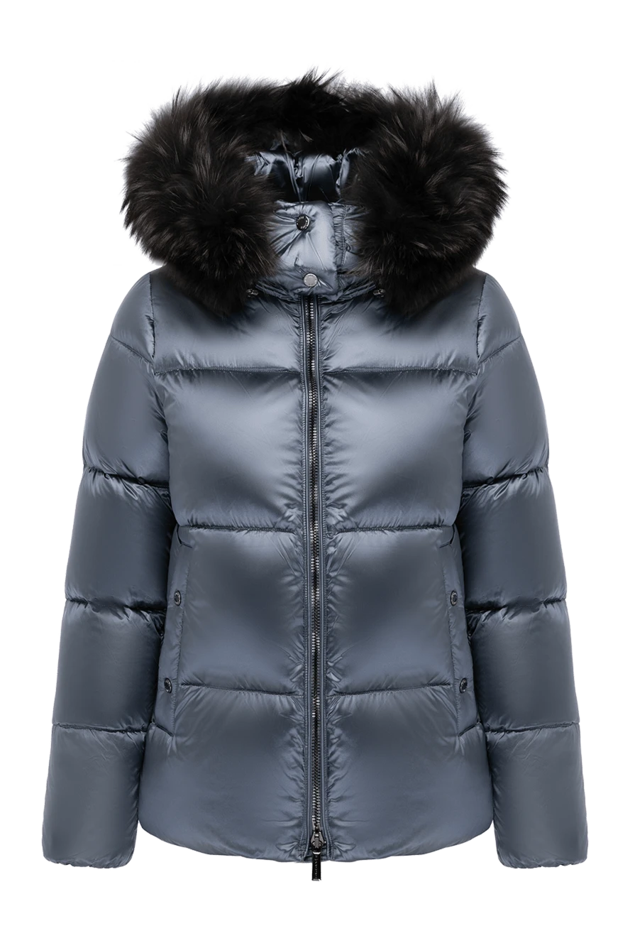 Moorer woman women's blue down jacket made of polyamide купить с ценами и фото 180192 - photo 1