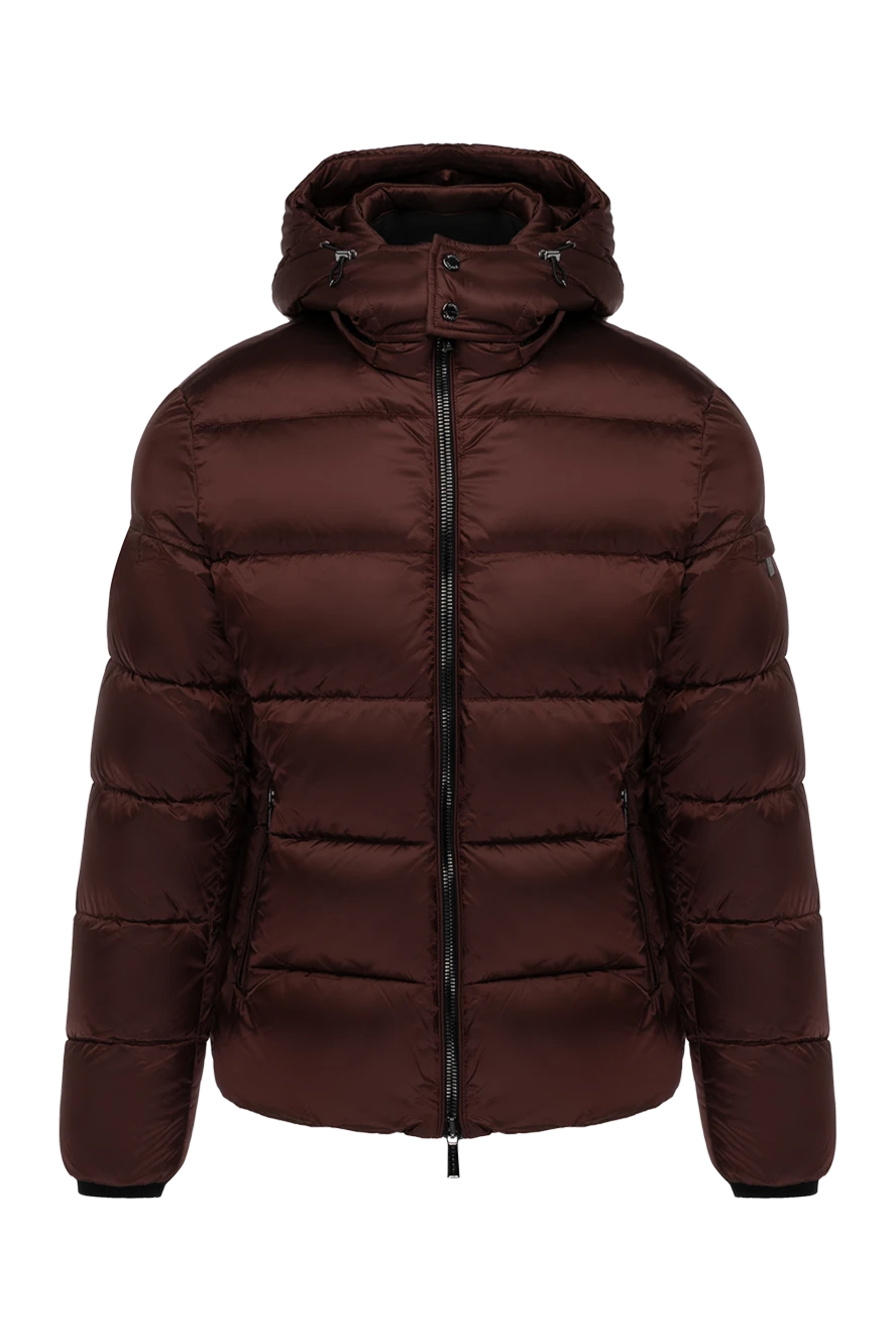 Moorer man men's burgundy polyamide down jacket купить с ценами и фото 180231 - photo 1