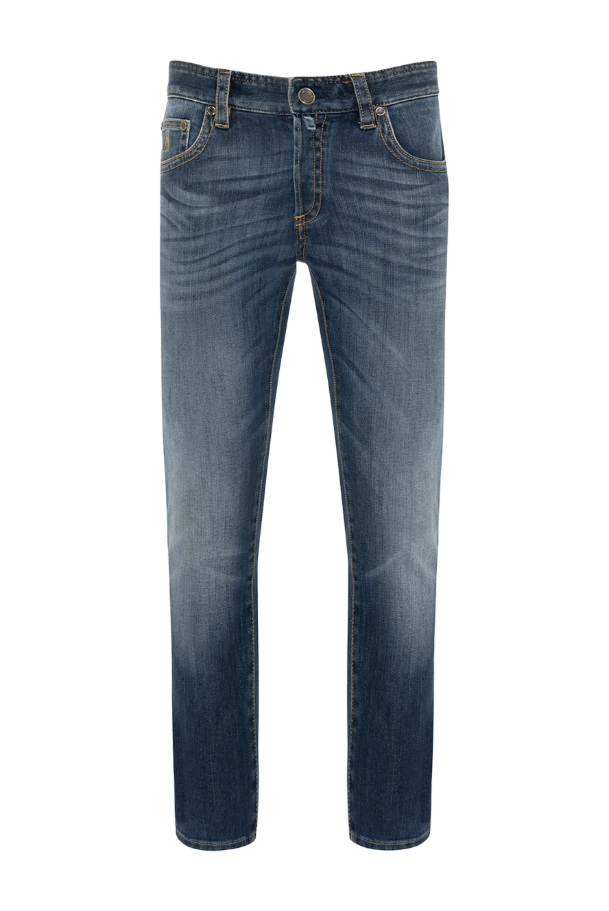 Moorer man men's blue jeans made of cotton and elastane купить с ценами и фото 180258 - photo 1